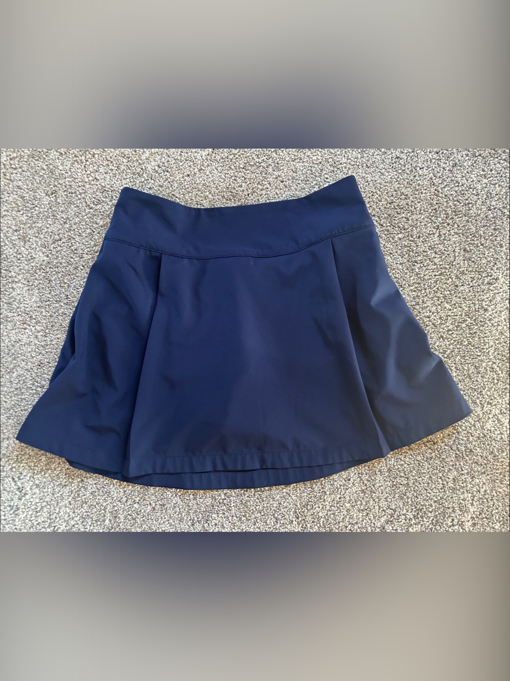 CALIA by Carrie Underwood Navy Athletic Skort with Flared Overlay